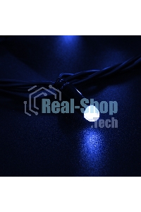 Гирлянда Neon-night Нить 10м, постоянное свечение, черный ПВХ, 230В, синий