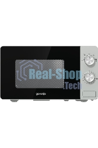 Микроволновая печь Gorenje MO20E1S серебристый, 20 л, 800 Вт, переключатели - поворотный механизм