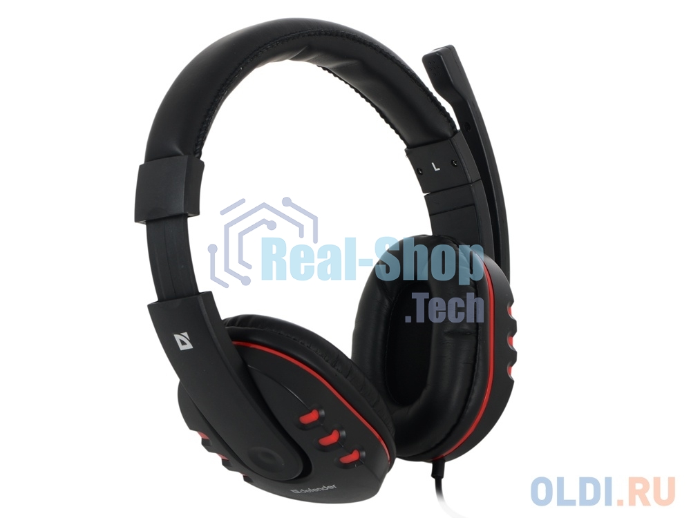 Гарнитура проводная Defender Warhead G-160 черный, кабель 2,5 м