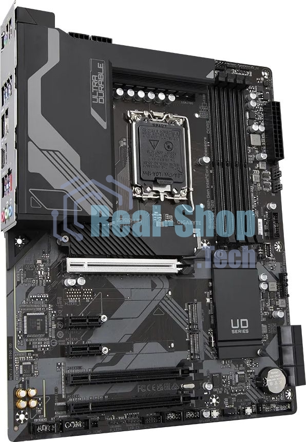 Материнская плата Gigabyte Z790 UD, LGA 1700, Intel Z790, 4xDDR5, 6xSATA, 3xM.2, 1xPCI-E 5.0 x16, 1xPCI-E 4.0 x4, 1xPCI-E 3.0 x1, 1xHDMI, 1xDP, 1x 2.5Gb LAN, 4xUSB-A 2.0, 4xUSB-A 3.2 Gen 1, 1xUSB-A 3.2 Gen 2, 1xUSB-C 3.2 Gen 2x2, 7.1, ATX