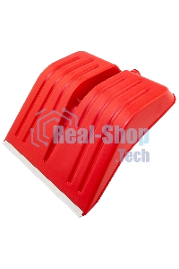 Лопата для уборки снега пластиковая Сибртех, красная, 420х425 мм, без черенка