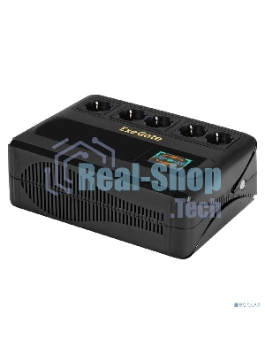 Источник бесперебойного питания ExeGate NEO Smart BU-1000.LCD.AVR.5SH / 1000 ВА / 500 Вт / 5 x CEE 7 (евророзетка)