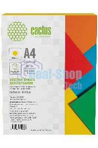 Бумага Cactus CS-CPY-A480500 A4/80г/м2/500л./желтый интенсив