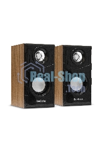 Акустическая система 2.0 ExeGate EX289694RUS Tango 316 (питание USB, 2х3Вт (6 Вт RMS), 80-20000Гц, дерево)