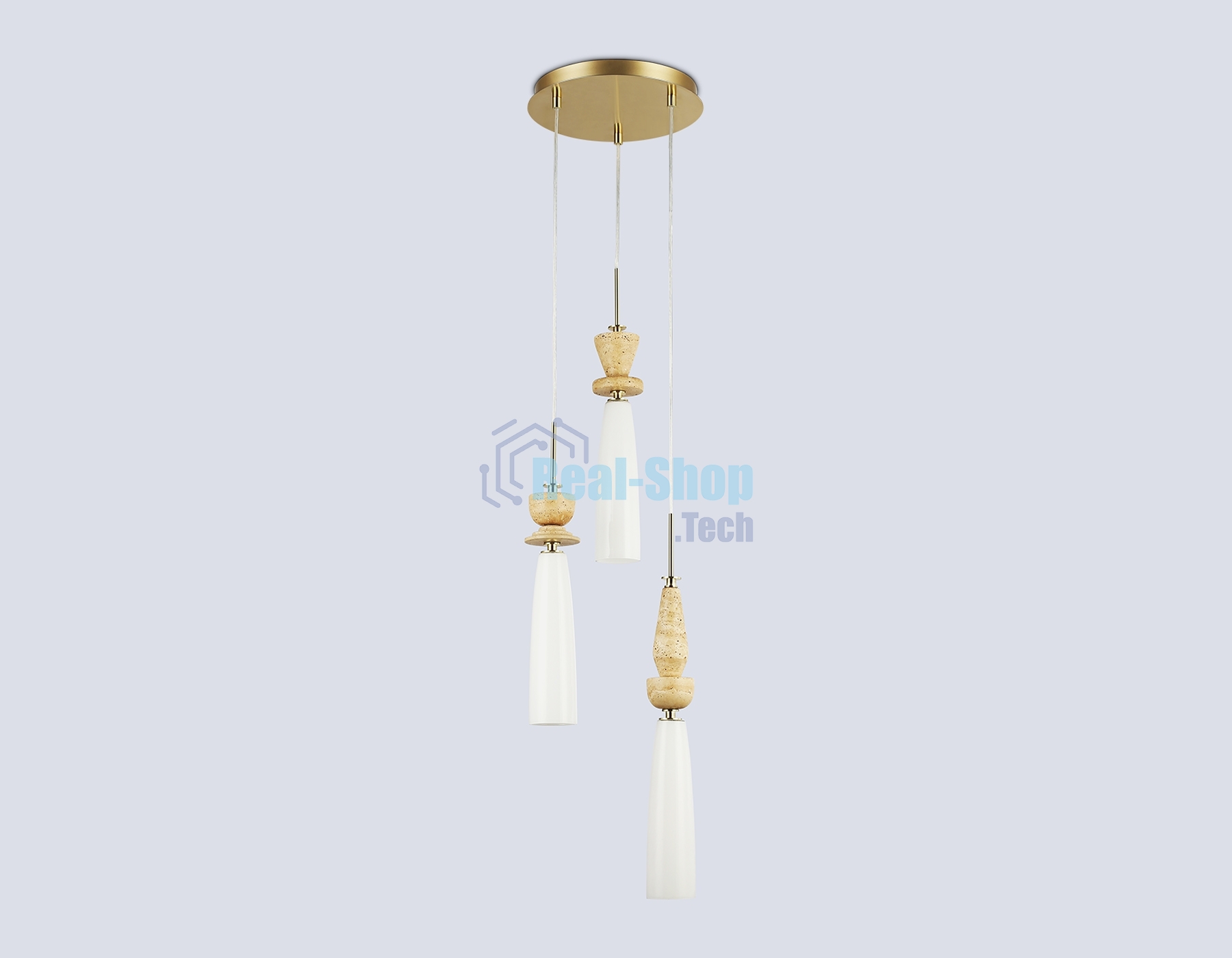 Светильник Ambrella light LH75367/3 GD/WH золото/белый G9*3 max 28W D270*1500