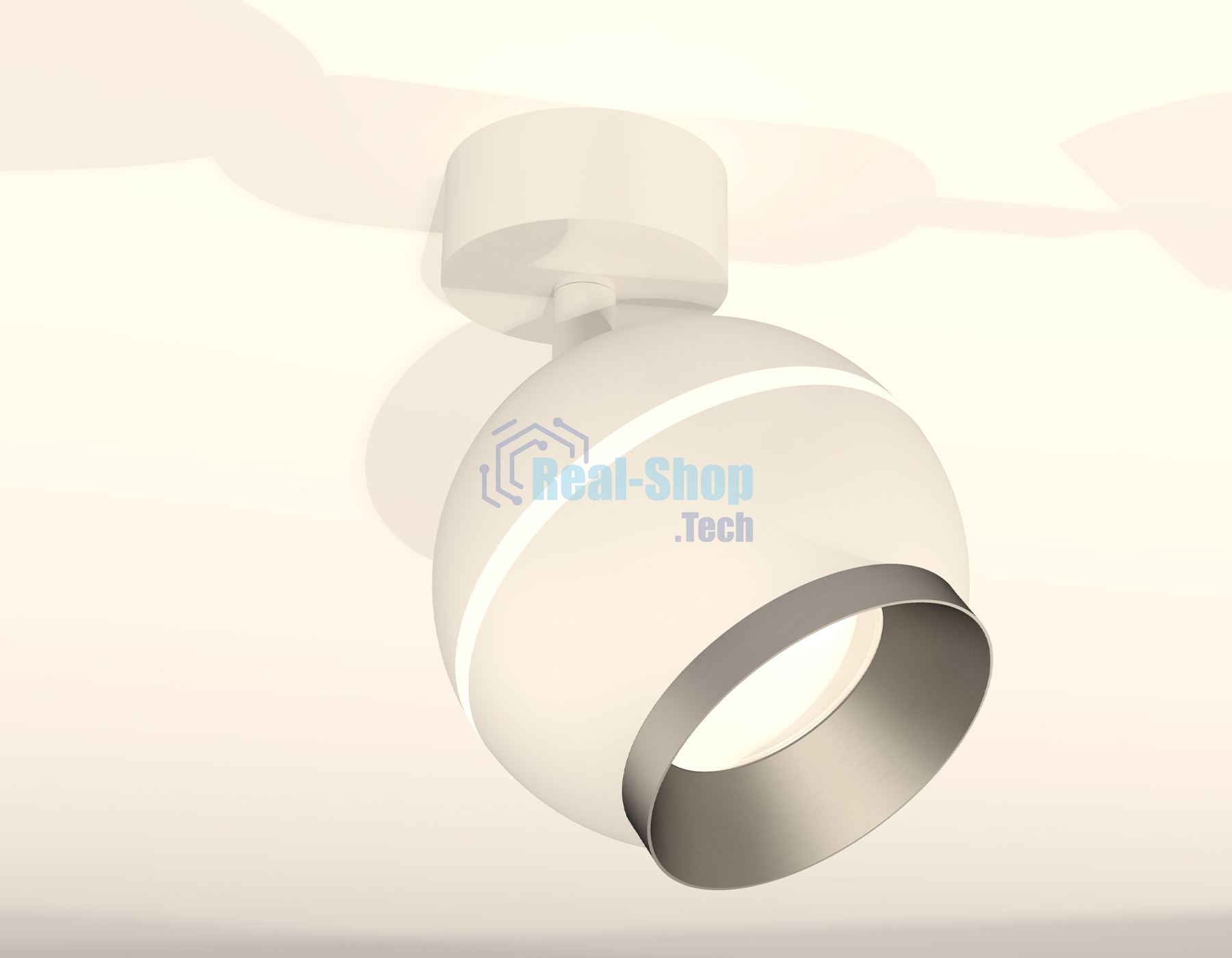 Комплект поворотного светильника Ambrella light XM1101003 SWH/MCH белый песок/хром матовый MR16 GU5.3 LED 3W 4200K (A2202, C1101, N7033)