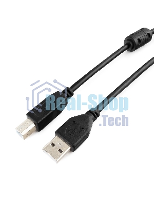 Кабель Gembird USB 2.0 PRO для соед. 3.0м AM/BM позол.конт., фер.кол., пакет