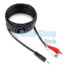 Кабель аудио Gembird Jack3.5/2xRCA, 5.0м