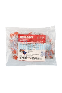 Универсальная компактная клемма Rexant 2-проводная до 4,0 мм² (50 шт./уп.)
