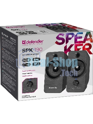 Акустическая система Defender 2.0 SPK-190 черный