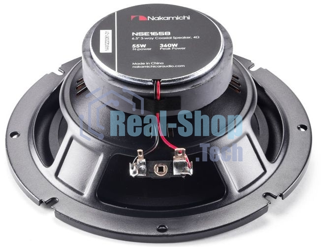 Колонки автомобильные Nakamichi NSE-1658 360Вт 4Ом 16см (6.5дюйм) (ком.:2кол.) коаксиальные трехполосные