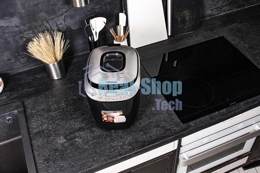 Хлебопечка Hyundai HYBM-P0212 600Вт черный/серебристый