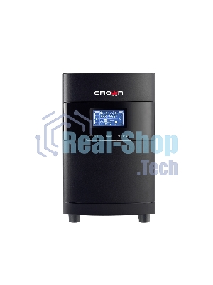 Источник бесперебойного питания CROWN On-Line CMUOA-350-1K EURO 1000VA/900W, корпус металл, TOWER, АКБ 3*12V/7AH, PF-0.9, AVR 110-300V, порт RJ-11/45+USB/RS-232, EPO, розетки 2*EURO, входной кабель 2 м, вентилятор охлаждения, автомат, слот для SNMP, порт для доп. батарейных кабинетов, ПО