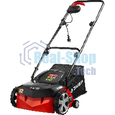 Аэратор-скарификатор электрический Зубр ЗСЭ-32-1000 1000Вт 4000 об/минт-сборник 40л