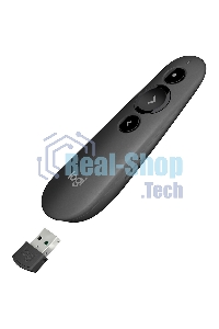 Презентер Logitech R500s Graphite черный, Bluetooth + 2.4 GHz, USB-ресивер, 3 программируемых кнопки, лазерная указка