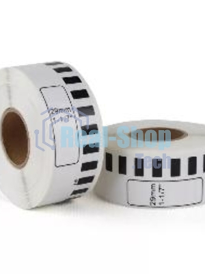 Лента Sakura DK11201 для Brother QL1060N/QL700/QL720NW/QL550/QL570/QL580N/QL1050/QL500/QL710W/QL650TD/QL570VMQL-500A/QL-56, черный на белом, 29мм/90м, наклейка