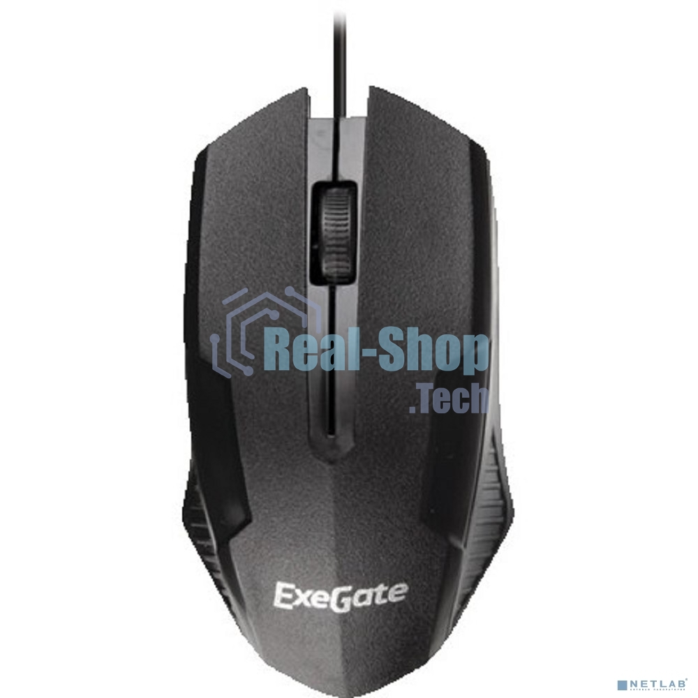 Мышь проводная ExeGate Professional Standard SH-9025 черный, 1000 dpi, USB, кнопки - 3