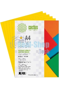 Бумага Cactus CS-CPY-A480500 A4/80г/м2/500л./желтый интенсив