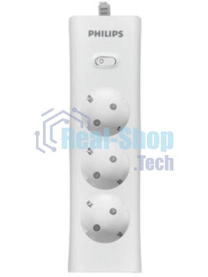 Сетевой фильтр Philips CHP2135WA/51, 2м, 3 розетки, белый