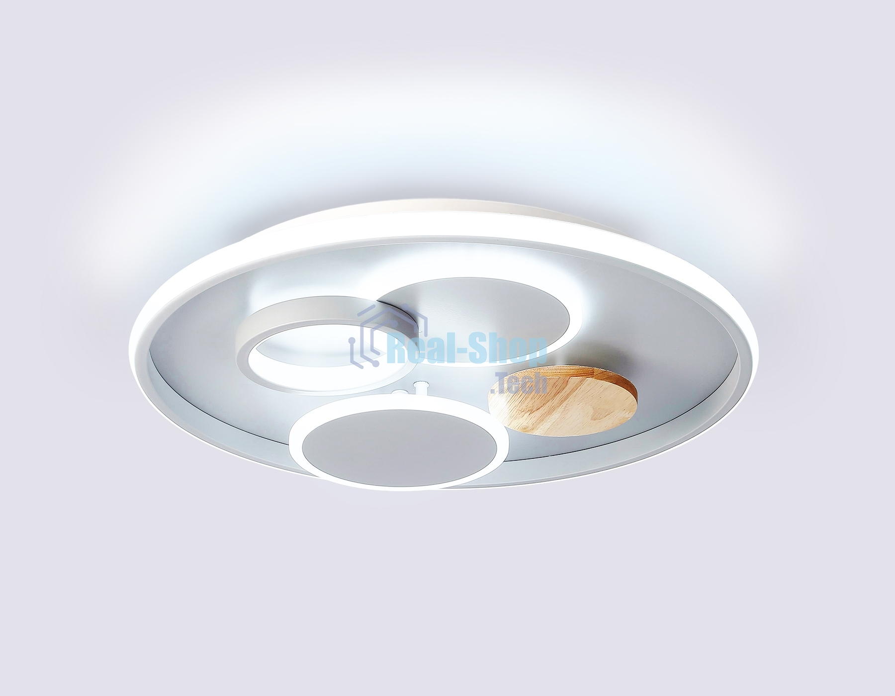 Светильник Ambrella light FL4803 GR серый 3000K-6400K 70W D500*95 (ПДУ ИК)