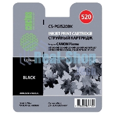 Картридж струйный Cactus CS-PGI520BK черный (16 мл) для Canon Pixma MP540/MP550/MP620/MP630/MP640/MP660/MP980/MP990/MX860/iP3600/iP4600/iP4700