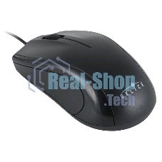 Мышь проводная Oklick 185M черный, 1200 dpi, USB, кнопки - 3