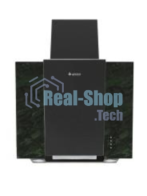 Вытяжка наклонная Gefest ВО 3603 К59 черный/зеленый мрамор, 60 см, 550 куб. м/ч, 76 дБ