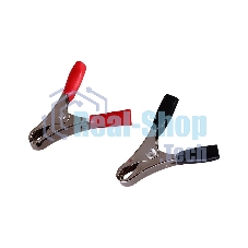 Зажим крокодил Rexant, длина 50 мм, ток 10A, 2 шт., пакет БОПП