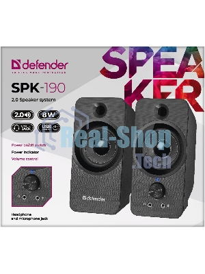 Акустическая система Defender 2.0 SPK-190 черный