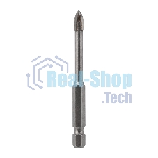 Сверло по стеклу и керамике Kranz 6 мм 4 грани шестигранный хвостовик