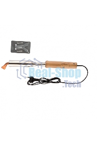 Паяльник электрика Sparta с ручкой из дерева, 150 Вт