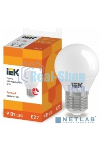 Лампа cветодиодная Iek LLE-G45-9-230-30-E27 ECO G45 шар 9Вт 230В 3000К E27