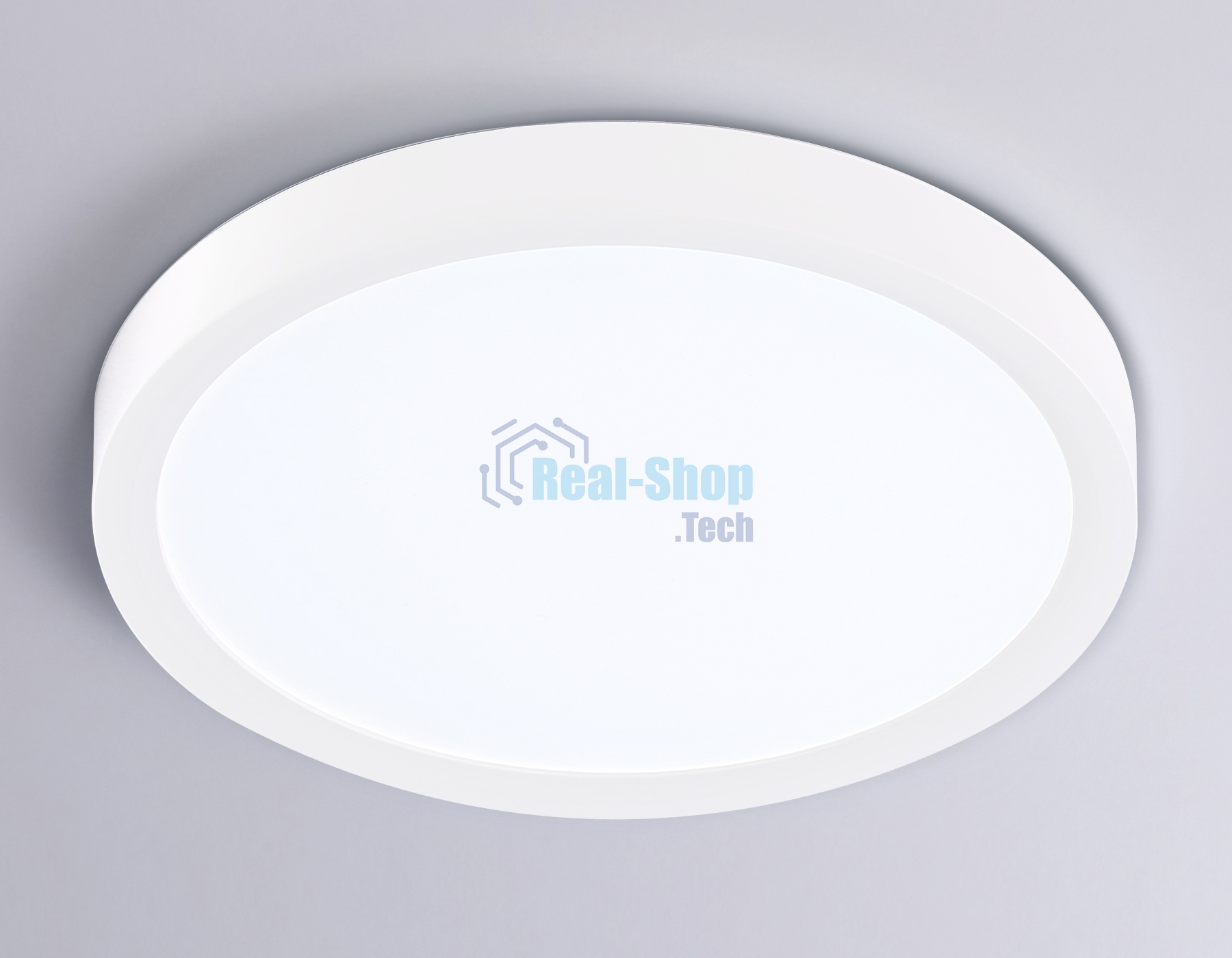 Светильник светодиодный ультратонкий Ambrella light FZ1901 WH белый IP54 13W 3000K-6500K CCT-переключатель D230*25 (Без ПДУ)