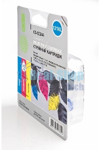 Картридж струйный Cactus CS-CC644 №121XL трехцветный (18 мл.) для HP DJ D1663/D2500/D2563/D2663/D5563/F2423/F2493/F4213/F4275/F4280/F4283/F4583/PS C4683/C4783