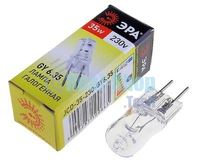 Лампа галогенная ЭРА GY6.35-JCD-35W-230V(100/1000/35000)
