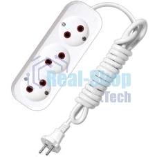 Удлинитель 3х5 м без заземл. 6А IP20 У6-639М ПВС 2х0.75 UNIVersal 639М-05