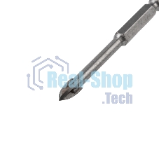 Сверло по стеклу и керамике Kranz 6 мм 4 грани шестигранный хвостовик