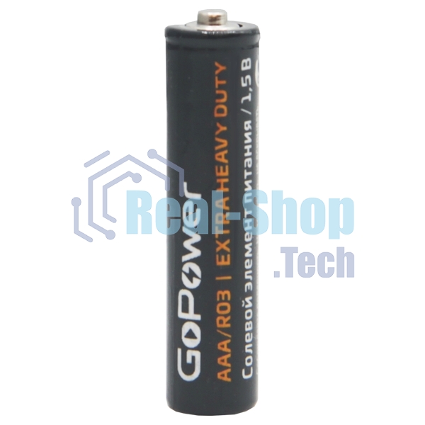 Батарейка GoPower R03 AAA Shrink 4 Heavy Duty 1.5V (4/60/1200)