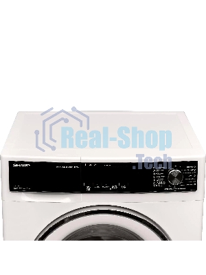 Стиральная машина Sharp ES814RW белый, загрузка фронтальная 8 кг, 1400 об/мин, класс: A+++