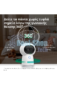 Камера AQARA Camera Hub G3/Камера+ управления/Управление жестами/Камера 360/2K 2304х1296p/Протокол связи:Zigbee/WiFi/Питание:USB-C/белый CH-H03