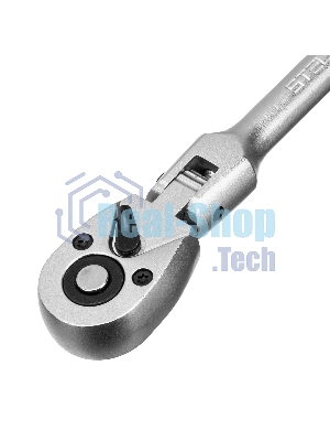 Ключ трещотка Stels 1/4, 72 зуба, с быстрым сбросом. шарнирная СrV