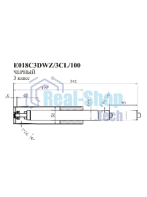 Газлифт Бюрократ E018 E018C3DWZ/3CL/100 черный