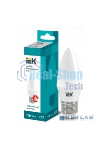 Лампа светодиодная ИЭК LLE-C35-7-230-40-E27 ECO C35 свеча 7Вт 230В 4000К E27