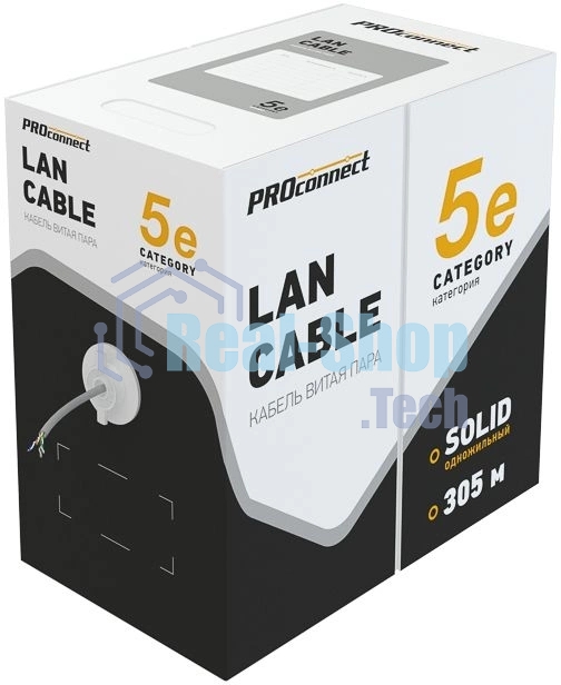 Кабель PROconnect (01-0152) Кабель FTP cat.5e 4 пары (305м) 0.51 мм