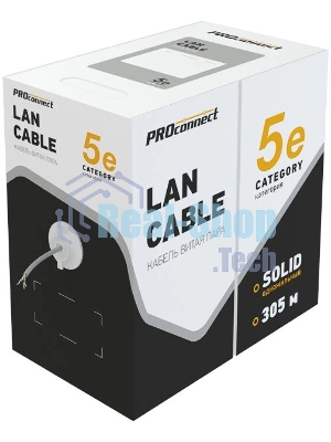 Кабель PROconnect Кабель FTP cat.5e 4 пары (305м) 0.51 мм
