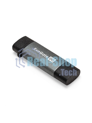 Кард-ридер ExeGate CR-201CA/серый/SDXC/SDHC/SD/microSDXC/microSDHC/microSD/USB Type-A/Type-C/алюминий