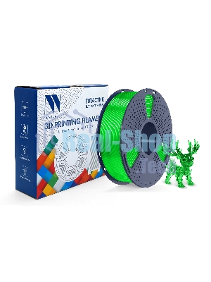 Филамент NVPrint PLA+ Trasparent Green для 3D печати диаметр 1.75мм длина 330 метров масса 1 кг