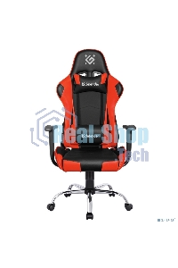 Кресло игровое Defender Azgard черный/Красный, полиуретан, 60 мм