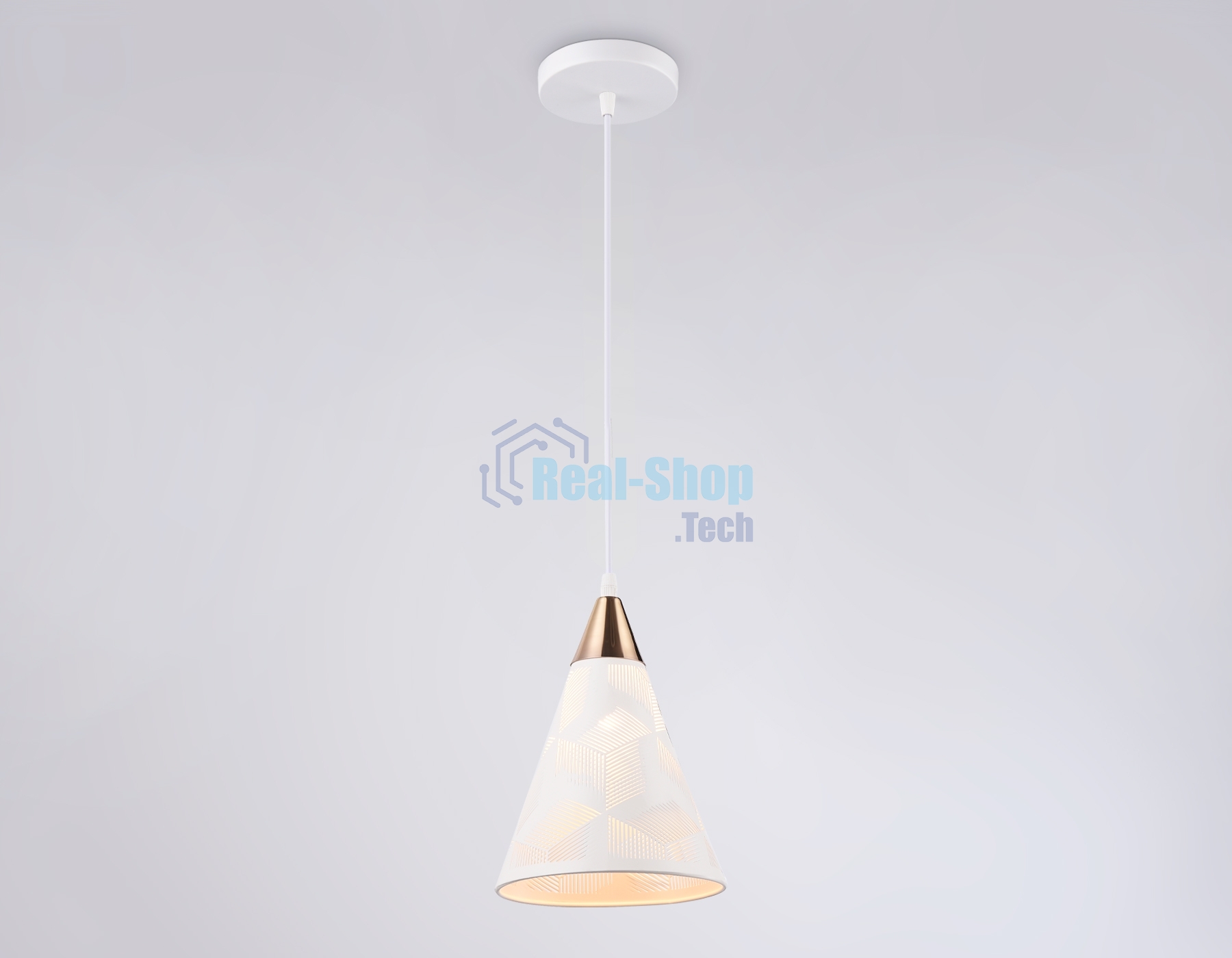Светильник Ambrella light TR8429 WH/FGD белый/золото E27 max 40W D180*800