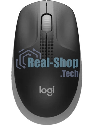 Мышь беспроводная Logitech M190 черный/серый, 1000 dpi, радиоканал, USB, кнопки - 3